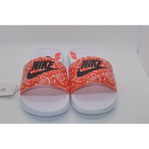 Nike CN9676-800 Victori One Slide Print Rush Orange/Black-White Women's Size 10